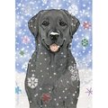 Pipsqueak Productions Pipsqueak Productions C567 Labrador Black Holiday Boxed Cards C567